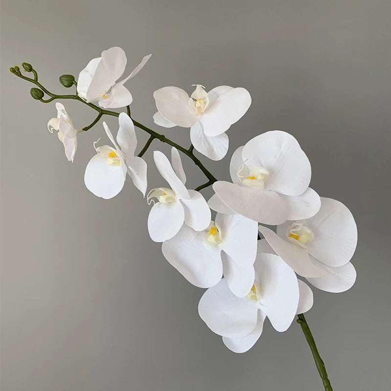 Realistic Textured Artificial Phalaenopsis Orchid Flowers; Perfect for Family, Wedding Decor, and DIY Ornaments.