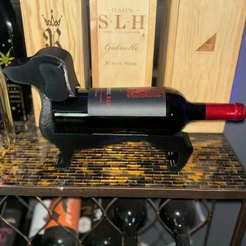 Sausage Dog / Dachshund Wine Bottle Holder – Unique & Stylish Wine Rack for Home & Bar Décor