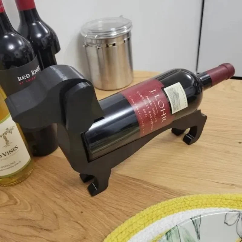 Sausage Dog / Dachshund Wine Bottle Holder – Unique & Stylish Wine Rack for Home & Bar Décor