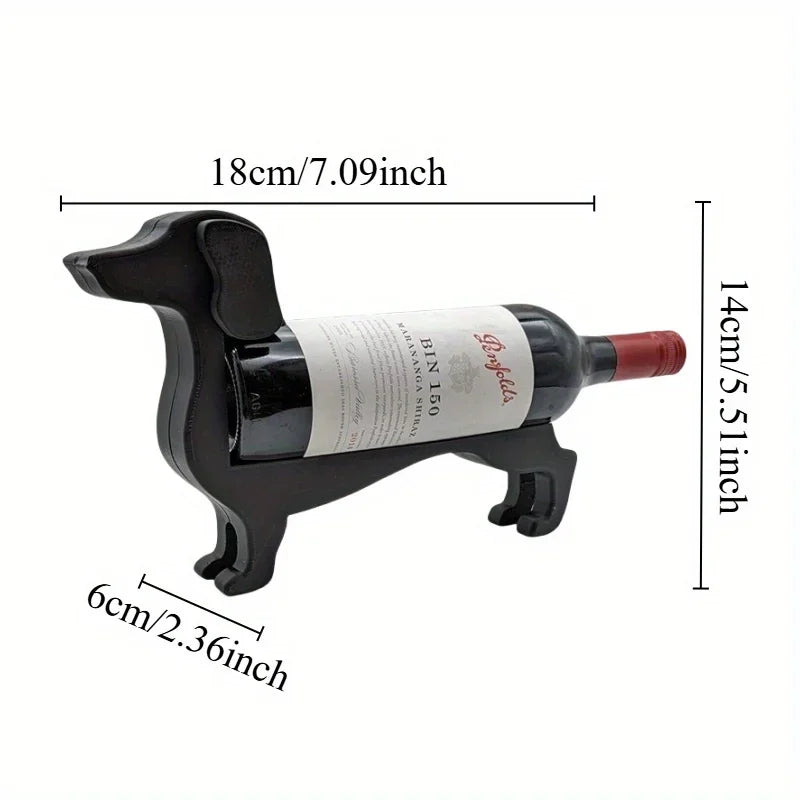 Sausage Dog / Dachshund Wine Bottle Holder – Unique & Stylish Wine Rack for Home & Bar Décor