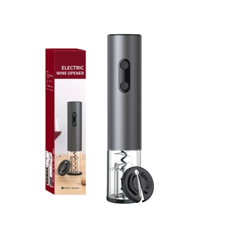 Electric Wine Opener Gift Set – Automatic Corkscrew with Foil Cutter & One-Click Operation