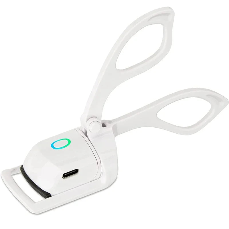 USB Rechargeable Heated Eyelash Curler – Quick Heating & Long-Lasting Curl with 2 Temperature Levels